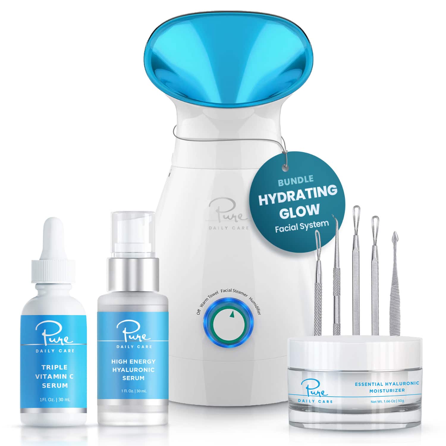 Pure Daily Care - Hydrating Glow Facial System - Teal