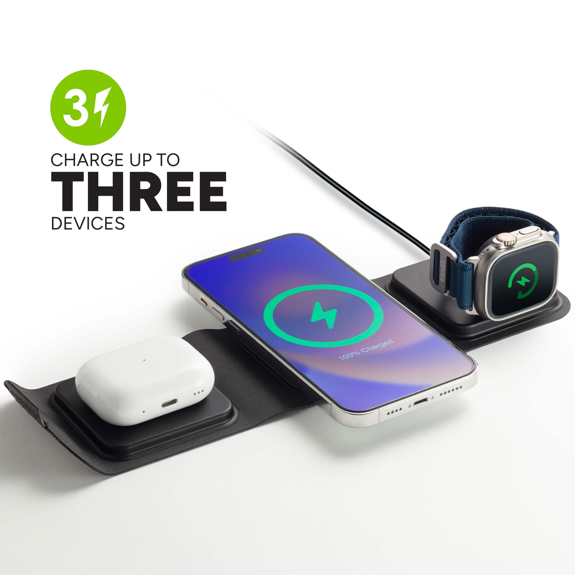 3 Charge Up to Three Devices