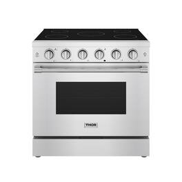 Thor Kitchen - 6 Cu. Ft Freestanding Electric Convection Range - Stainless Steel