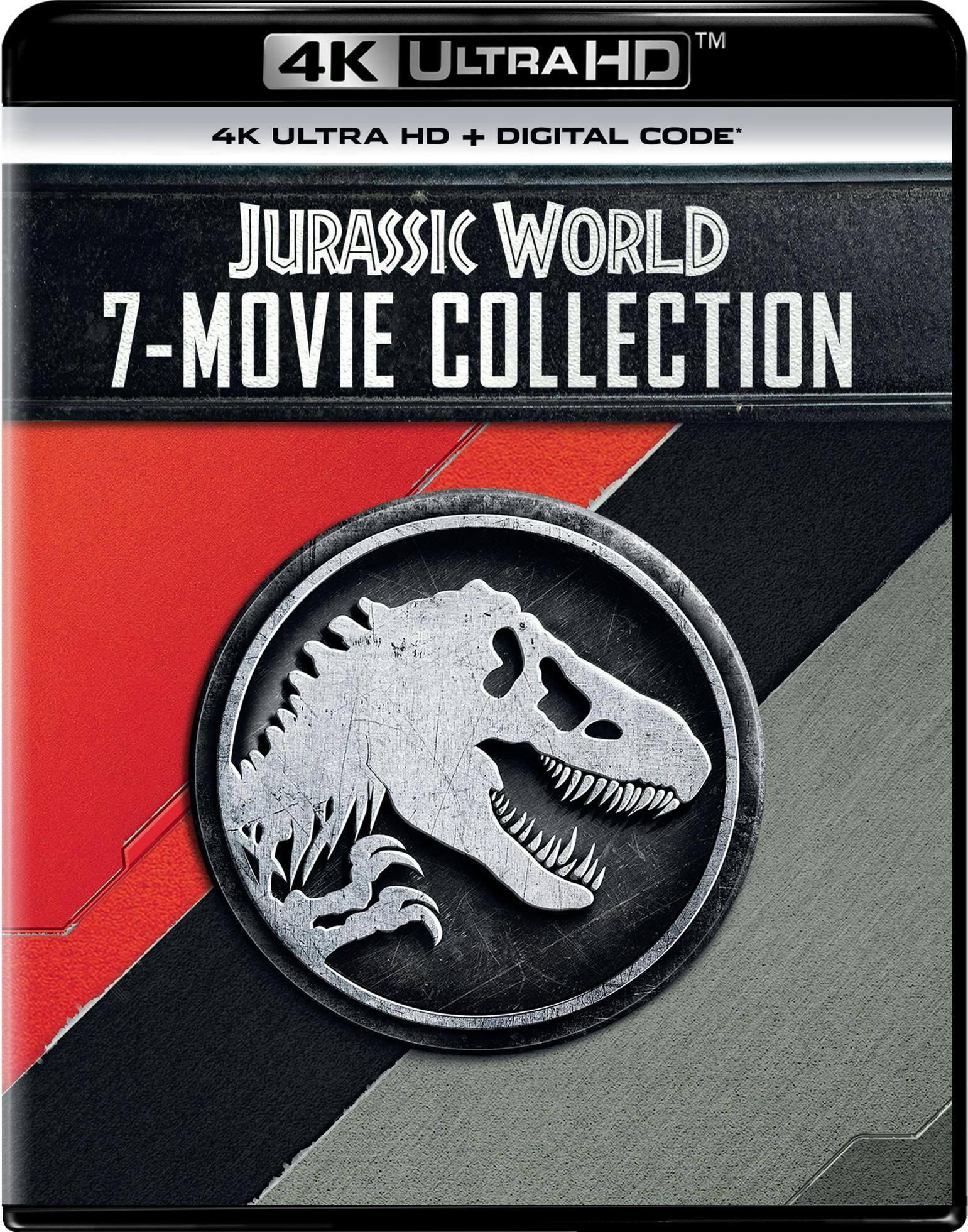 Angle. Jurassic World: 7-Movie Collection   - 4K Blu-Ray.