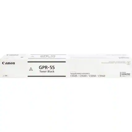 Canon GPR-55 Toner Black
For use with:
imageRUNNER ADVANCE C5535 / C5540 / C5550 / C5560
Canon Genuine