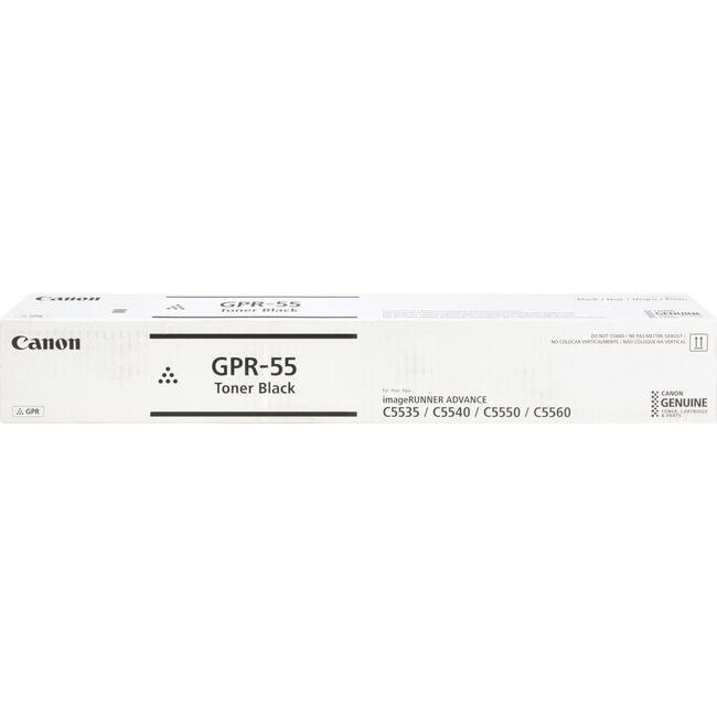 Canon GPR-55 Toner Black  
For use with:  
imageRUNNER ADVANCE C5535 / C5540 / C5550 / C5560  
Canon Genuine