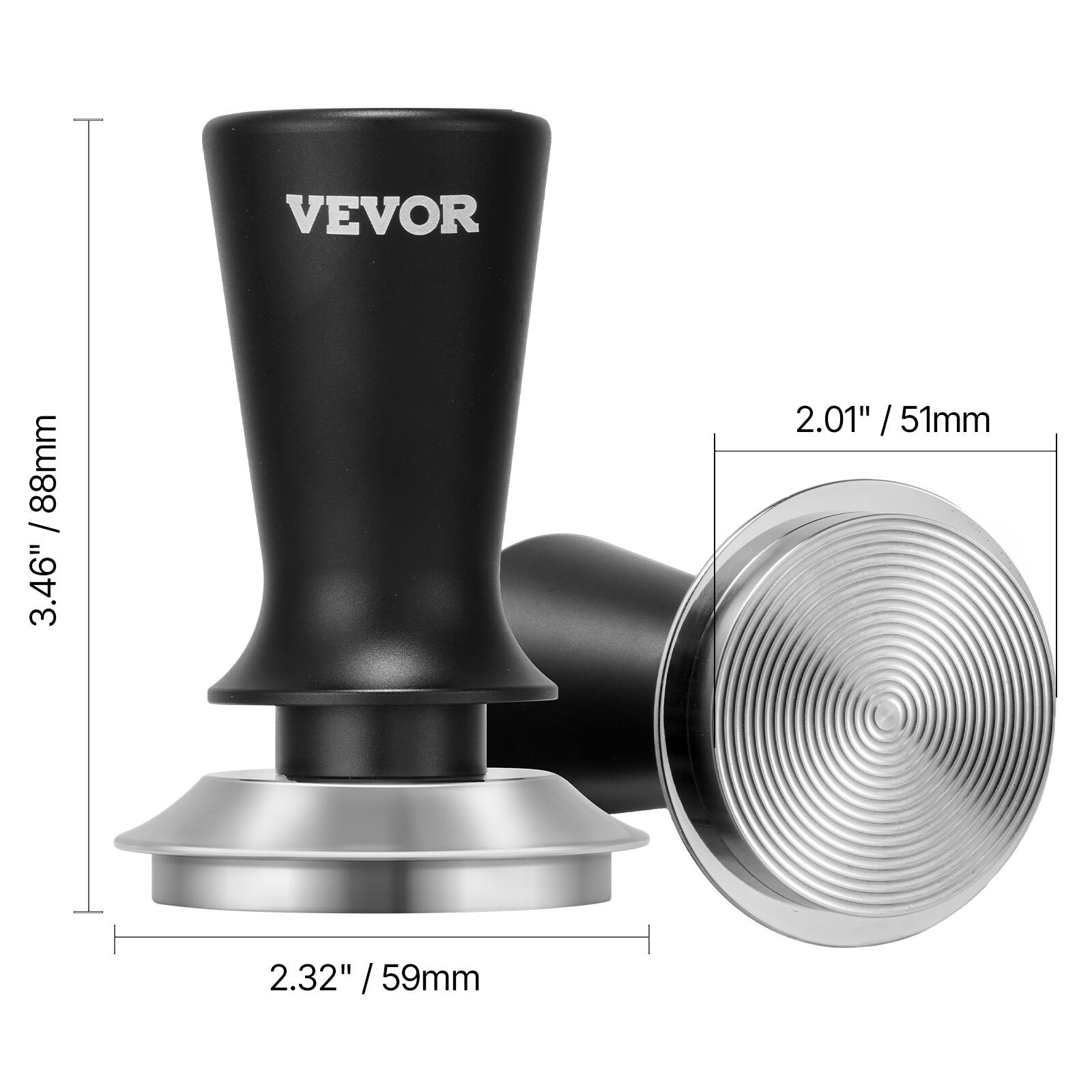 VEVOR

3.46" / 88mm

2.01" / 51mm

2.32" / 59mm