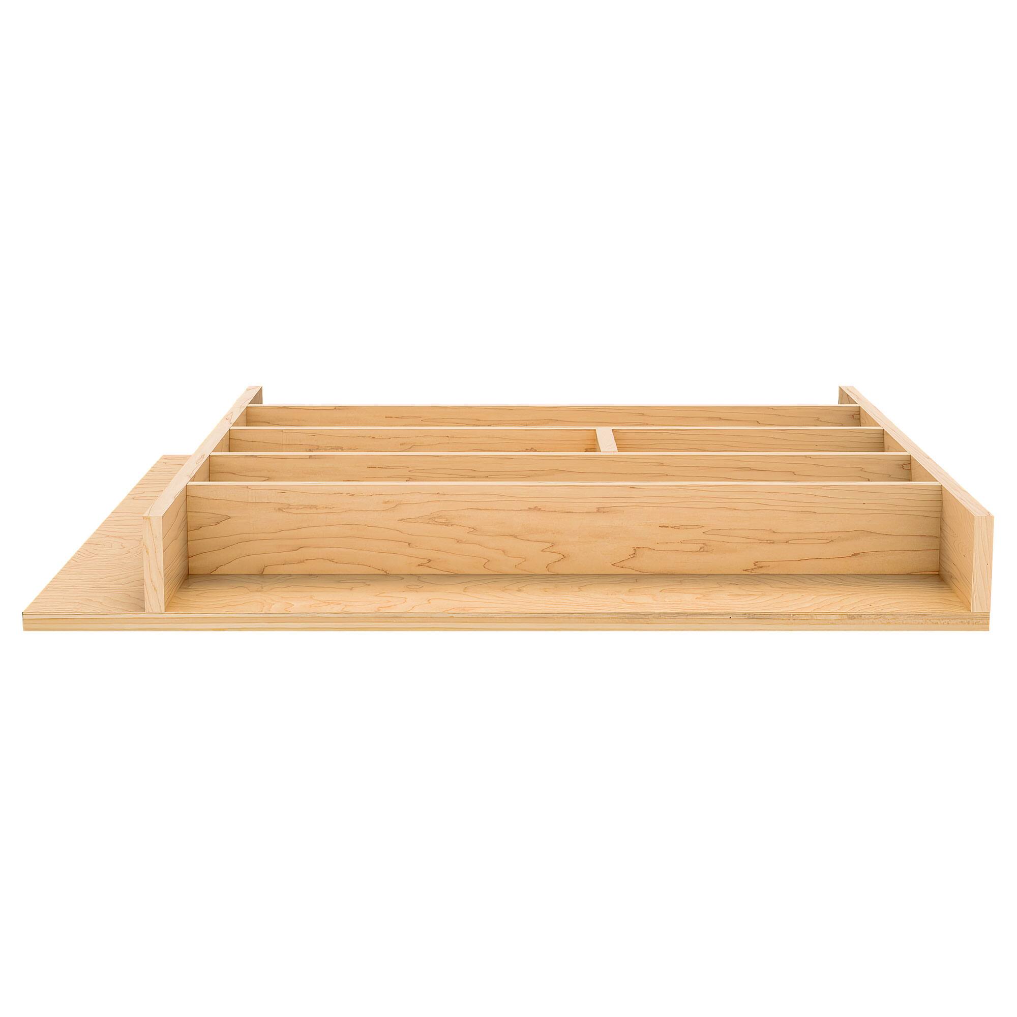 Alt View 5. Rev-A-Shelf - Rev-A-Shelf Natural Maple Right Size Utensil Drawer Insert, 19-1/4" x 19-1/2" - Light Brown.