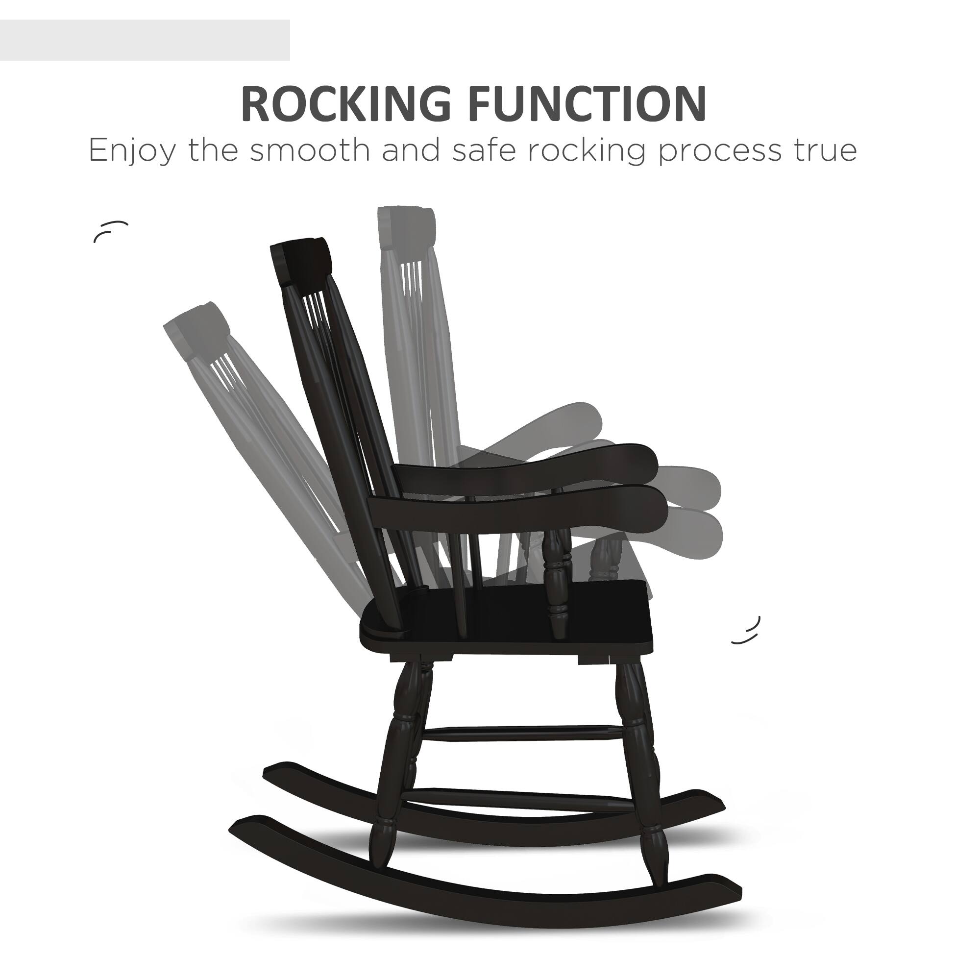 ROCKING FUNCTION  
Enjoy the smooth and safe rocking process true