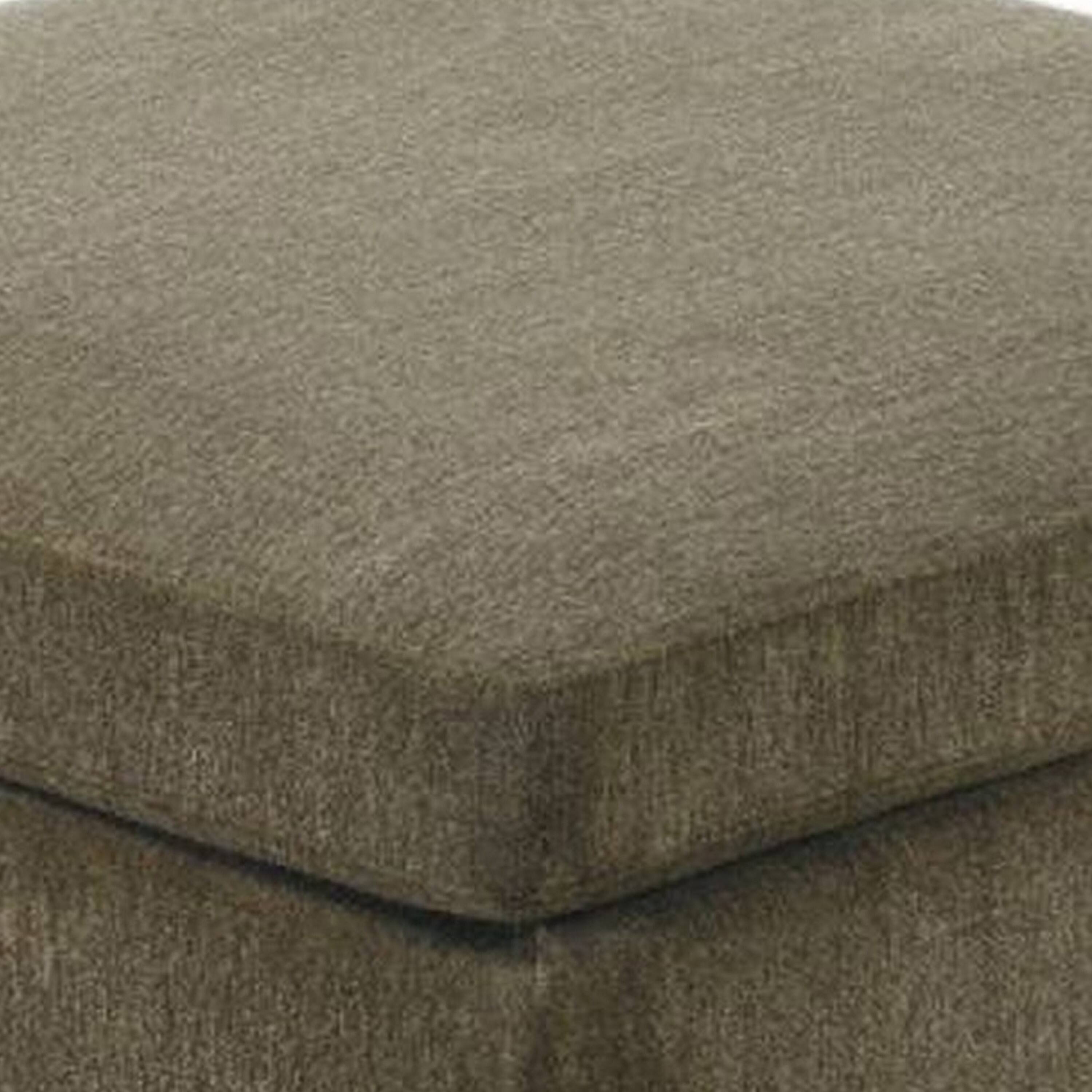 Alt View 2. Manhattan Lane - 37 Inches Fabric Upholstered Wooden Ottoman - Brown.