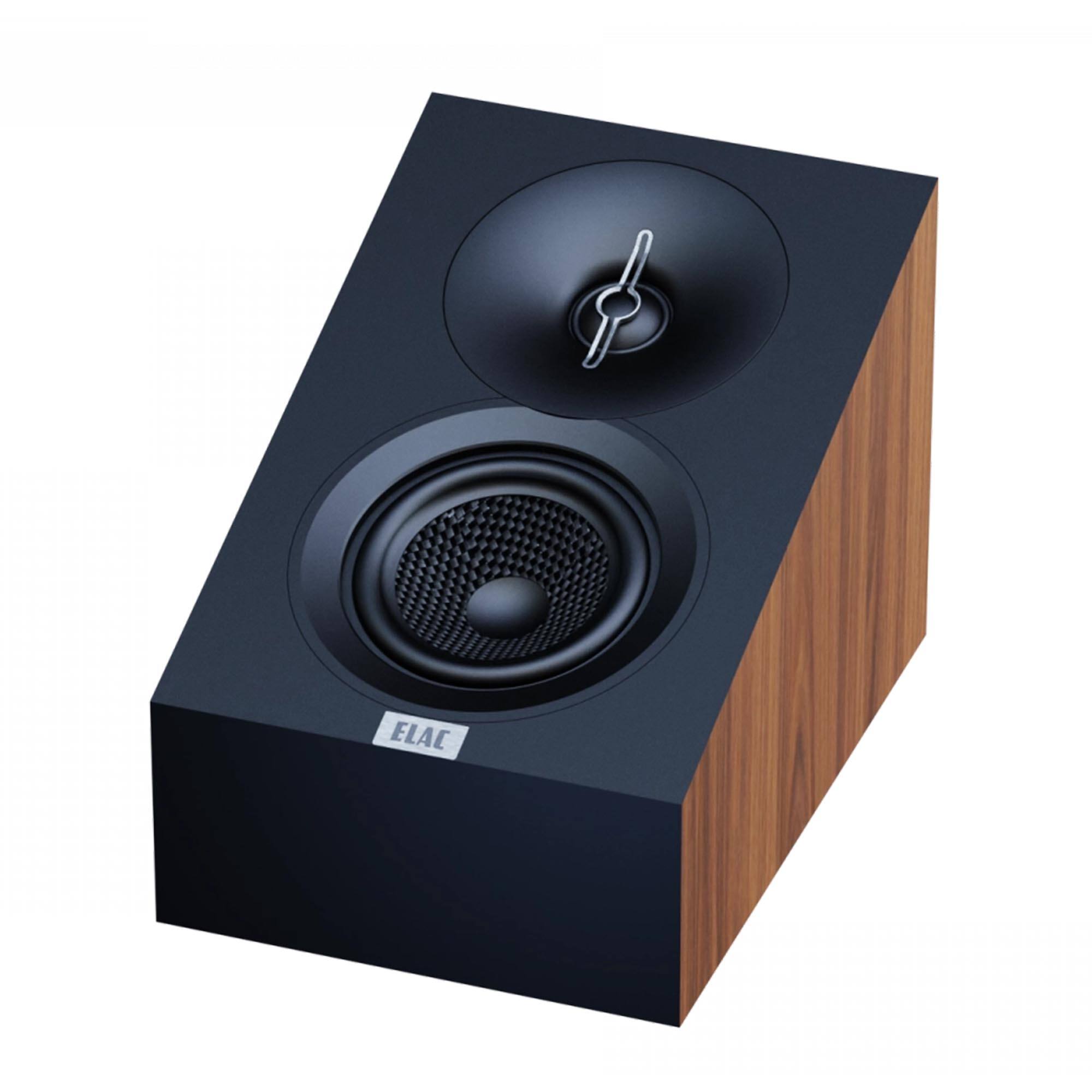 Alt View 2. ELAC - ELAC Debut 3.0 - 4" Atmos Enabled Speakers (Walnut) DA43-WN - (Pair) - Walnut.
