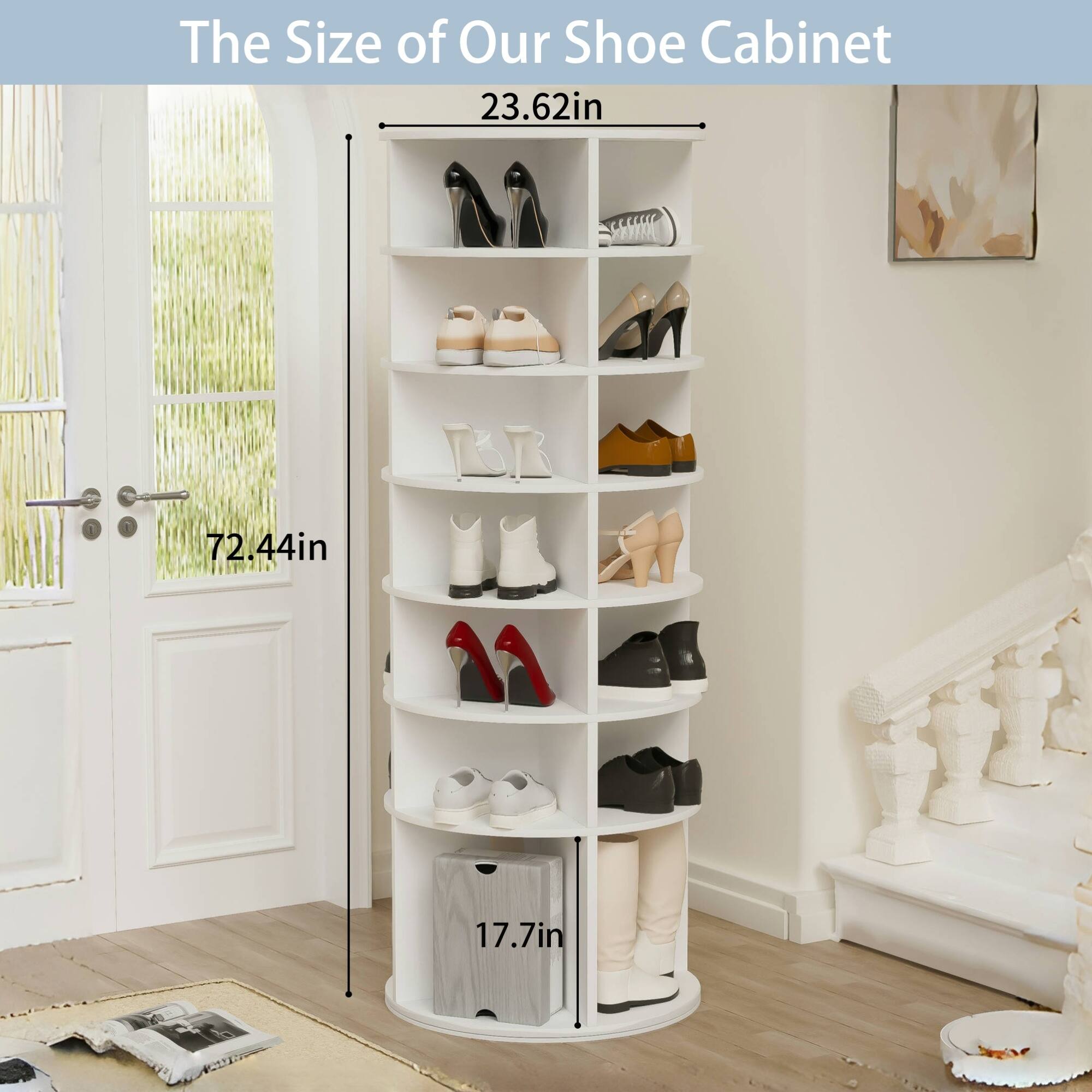 The Size of Our Shoe Cabinet

23.62in  
72.44in  
17.7in