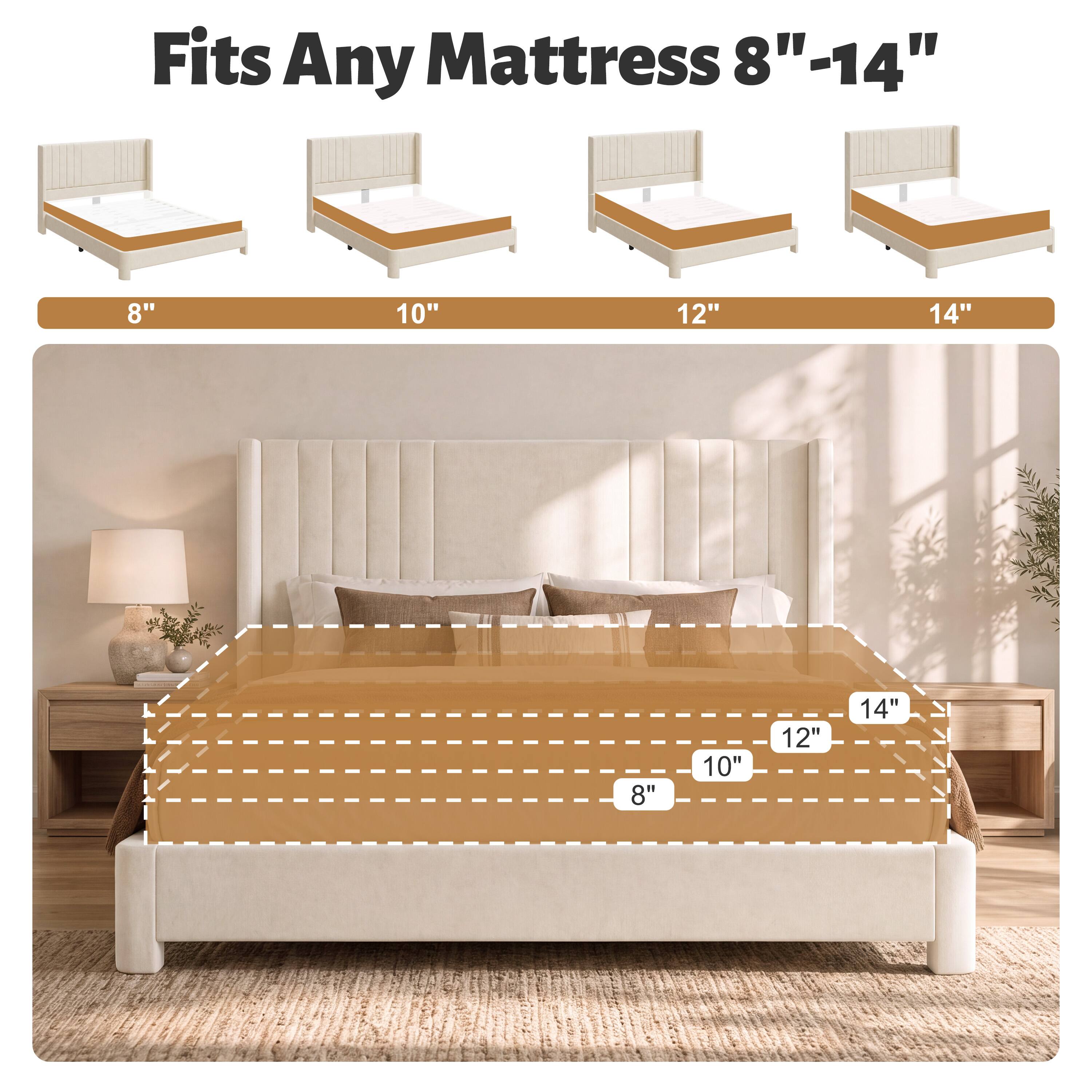 Fits Any Mattress 8"-14"

8"
10"
12"
14"