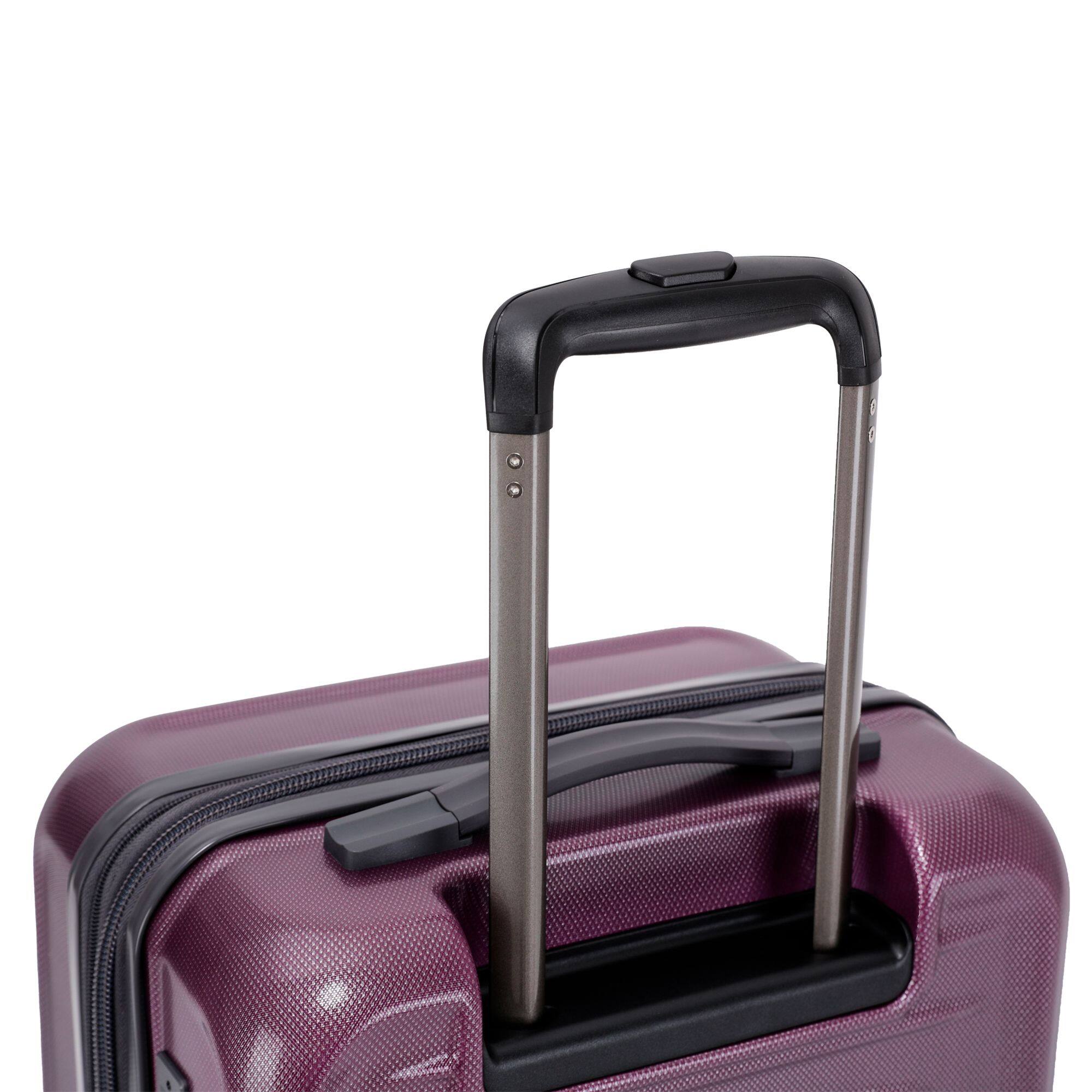 Alt View 4. Spyder - Spyder Rails 3 Piece Luggage Set with 360 Spinner Wheels, TSA Approved Lock, (20 Inch, 25 Inch, 29 Inch) - Burgundy.