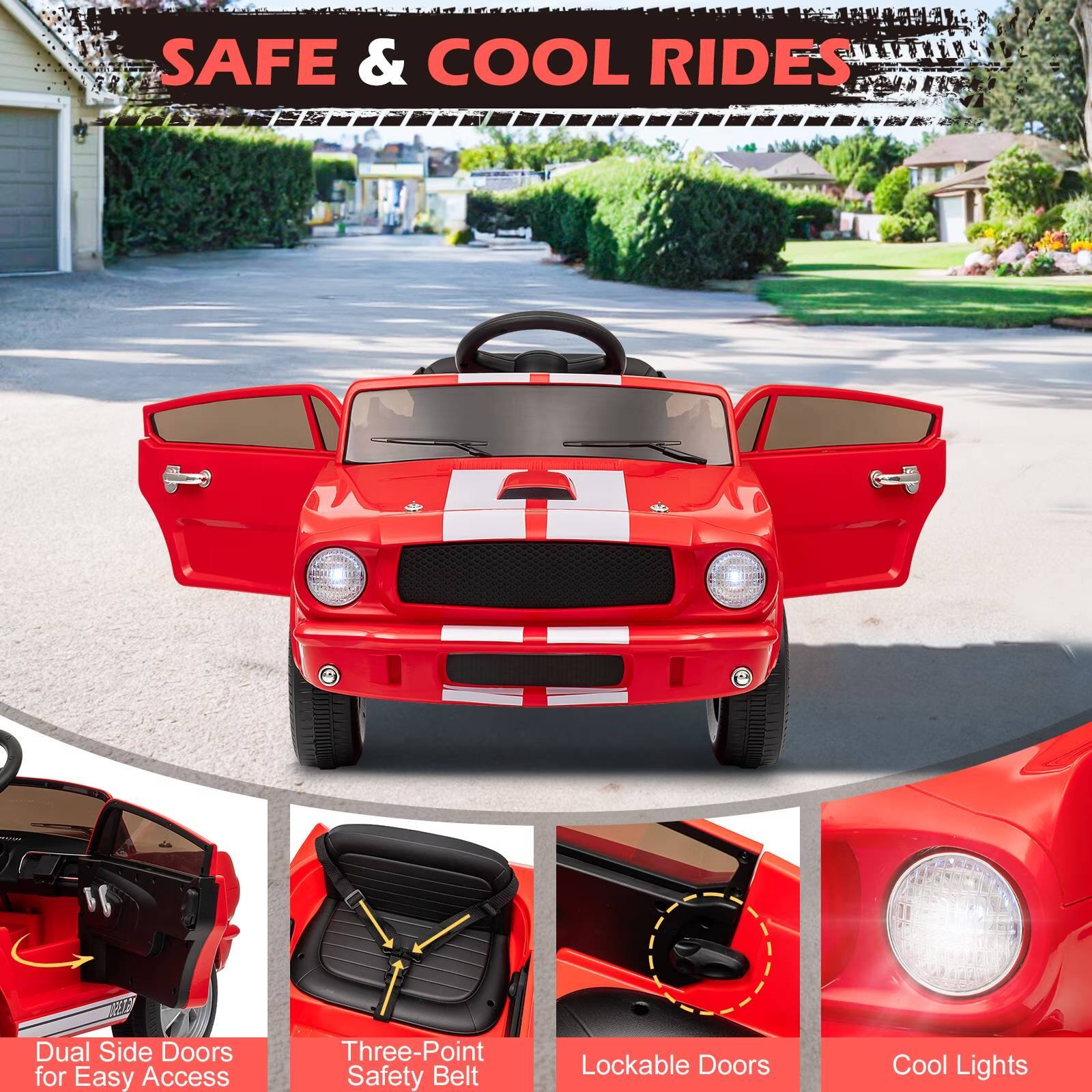 SAFE & COOL RIDES

- Dual Side Doors for Easy Access
- Three-Point Safety Belt
- Lockable Doors
- Cool Lights