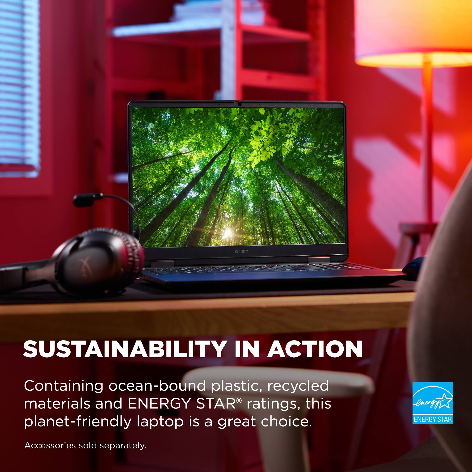 Sustainability in Action: This planet-friendly laptop contains ocean-bound plastic, recycled materials, and ENERGY STAR ratings. It is a great choice for those who care about the environment. Accessories are sold separately.