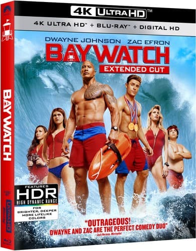 Front. Baywatch - 4K Blu-Ray.