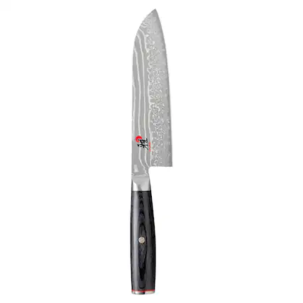 Front. Miyabi - Miyabi Kaizen II 7-inch Santoku Knife - Stainless Steel.