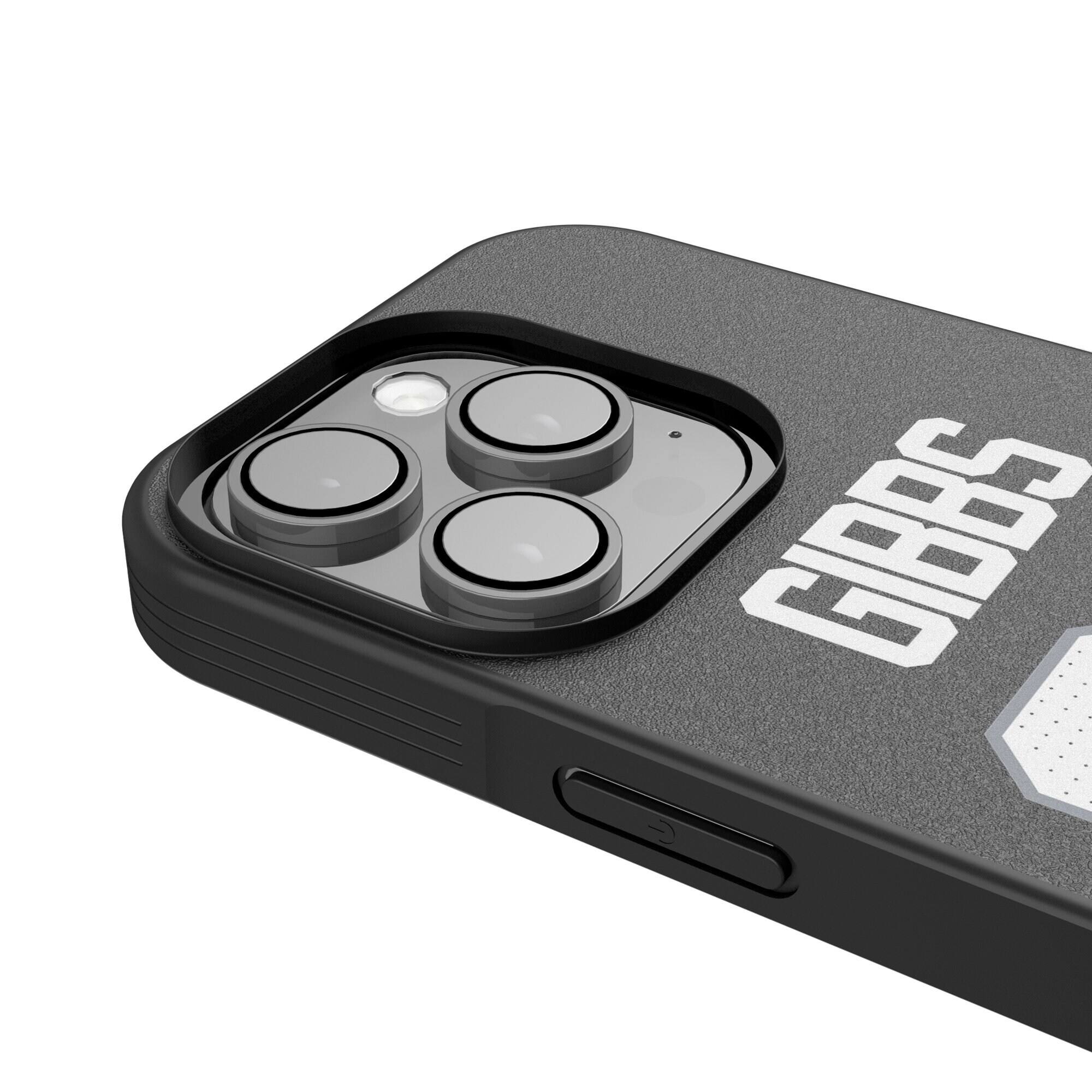 Alt View 3. Keyscaper - Jahmyr Gibbs Detroit Lions iPhone Bump Case - 13 mini - Black.