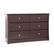 Front. Storkcraft - Crescent 6-Drawer Double Dresser - Espresso.