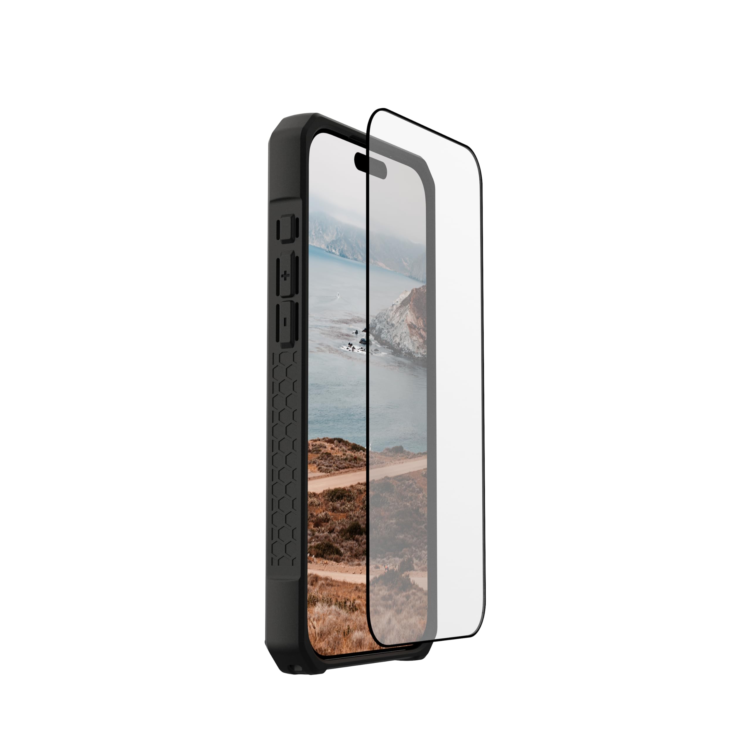 Alt View 3. UAG - iPhone 17 Pro Max Glass - Anti-Fingerprint, Scratch Resistannce, HD Clarity Shatter Proof Tempered Glass - Clear.