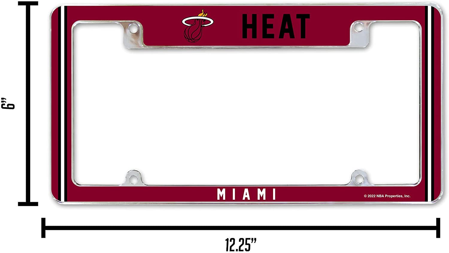 HEAT  
MIAMI  

© 2022 NBA Properties, Inc.  

12.25"