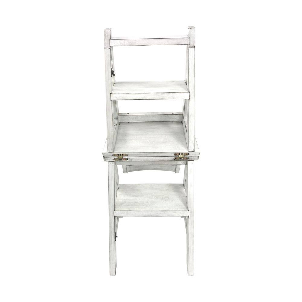 Alt View 4. Carolina Chair & Table - Folding Library Chair - Antique White - White.