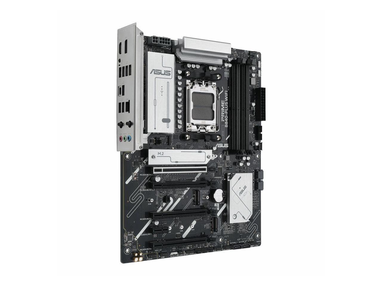 ASUS - Prime B840-PLUS WIFI-CSM ATX Motherboard, AMD B840, AM5, Ryzen 9/7, 192GB DDR5