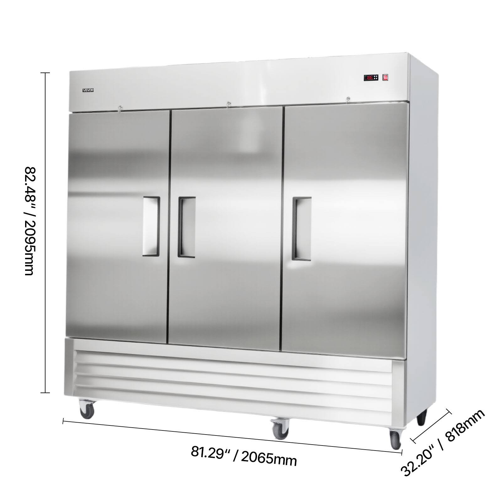 82.48" / 2095mm  
81.29" / 2065mm  
32.20" / 818mm