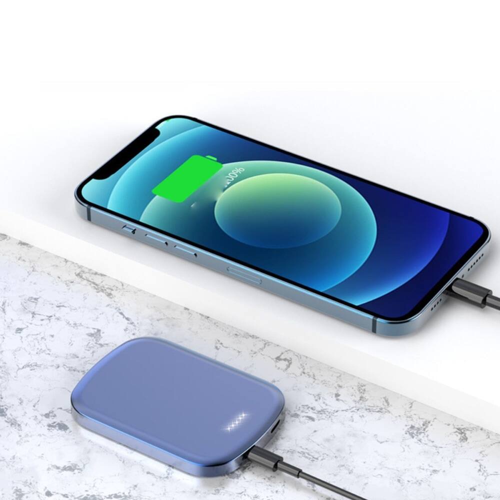 Alt View 7. Loheer - Loheer magnetic portable wireless charger for Apple and Android, slim profile, 15W fast charging power bank.