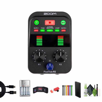 MOOS >//II MUTE 1 AI NOISE TONE REDUCTION COMP MUTE 2 $1 1 2 PodTrak P2 ULTIMA