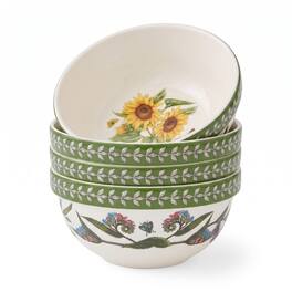 Portmeirion - BG Etchings 5.5" Stack Bowl, Sunflower/Forget Me Not - Set of 4 - Multicolored