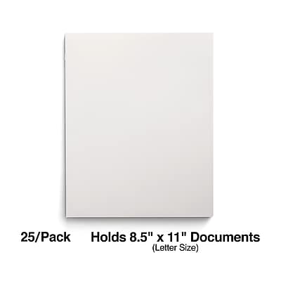 25/Pack  
Holds 8.5" x 11" Documents (Letter Size)