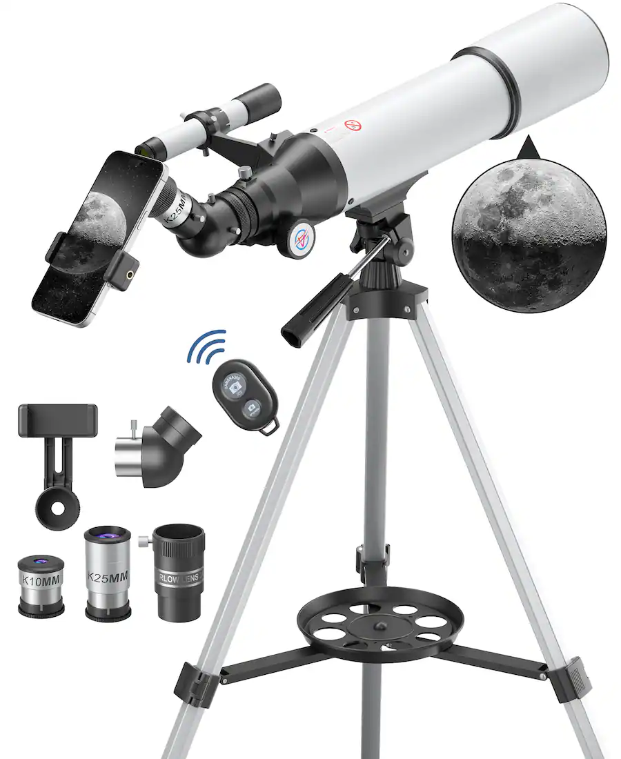 Sugift 80mm Aperture 500mm Portable Astronomical Refracting