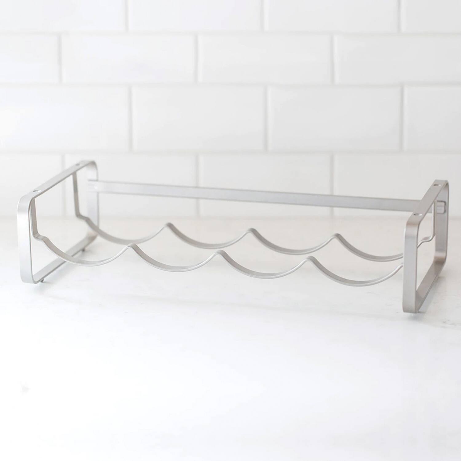 Angle. Better Houseware - Stackable Steel Wine Rack.