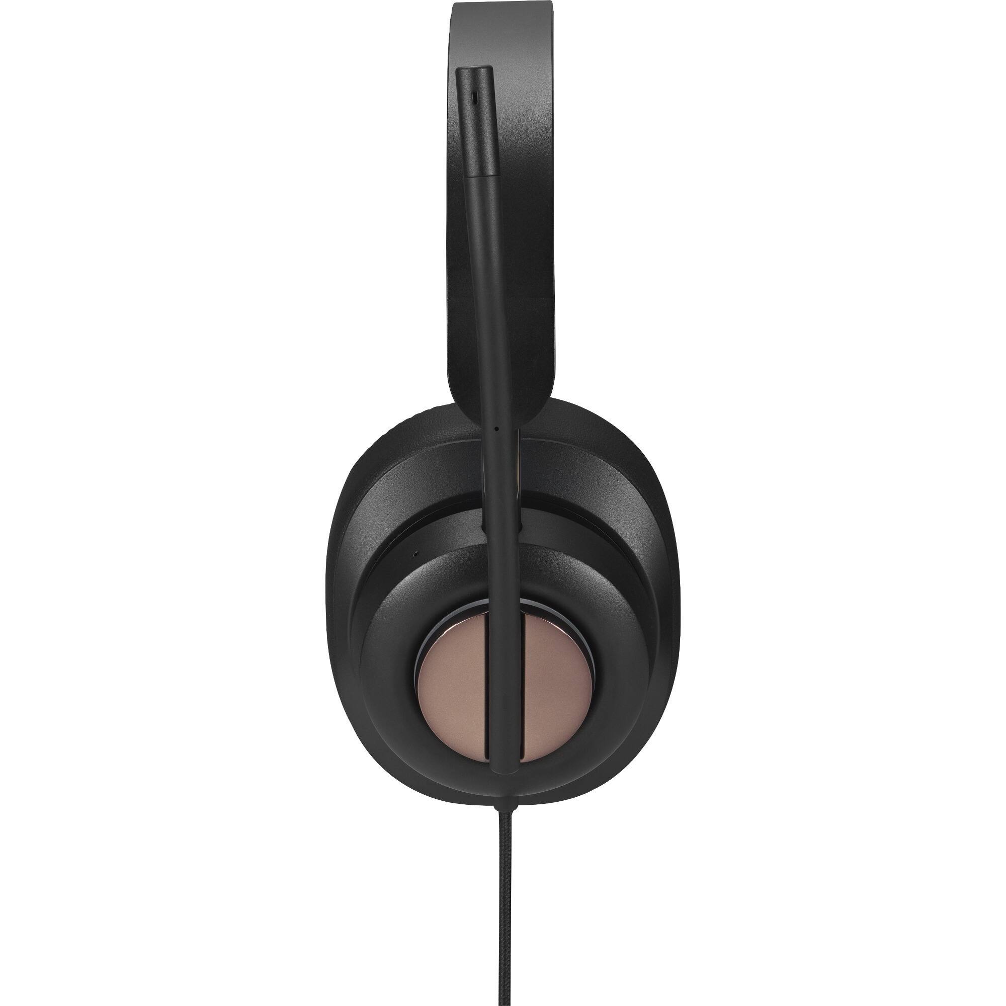 Alt View 6. Kensington - Kensington H2000 USB-C Over-Ear Headset - Stereo - USB Type C - Wired - 32 Ohm - 20 Hz to 20 kHz - Over-the-ear - Black.