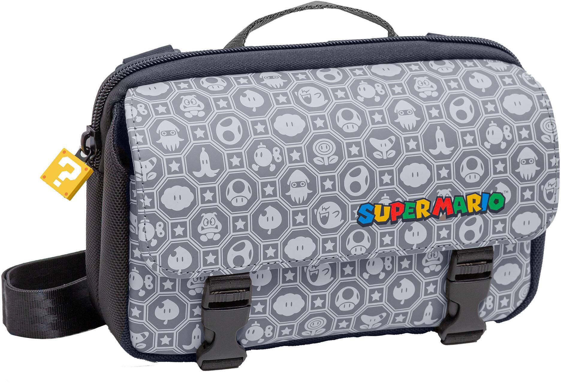 Alt View 3. RDS Industries - Game Traveler Deluxe Super Mario Crossbody Bag - Black.