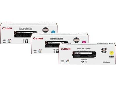 Canon - 118 /Magenta/Yellow Standard Yield Toner Cartridge, 3/Pack (2660B015AA) - Cyan