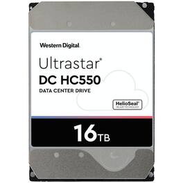 Western Digital - Ultrastar DC HC550 WUH721816AL5204 16 TB Hard Drive - 3.5" Internal - SAS (12Gb/s SAS) - 7200rpm - 512e
