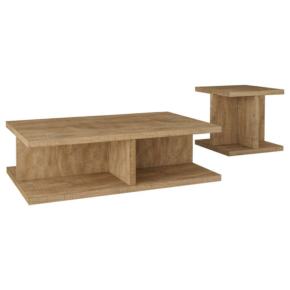 Front. Coaster Co. of America - Cortona 2-piece Coffee and End Table Set Mango - Mango.