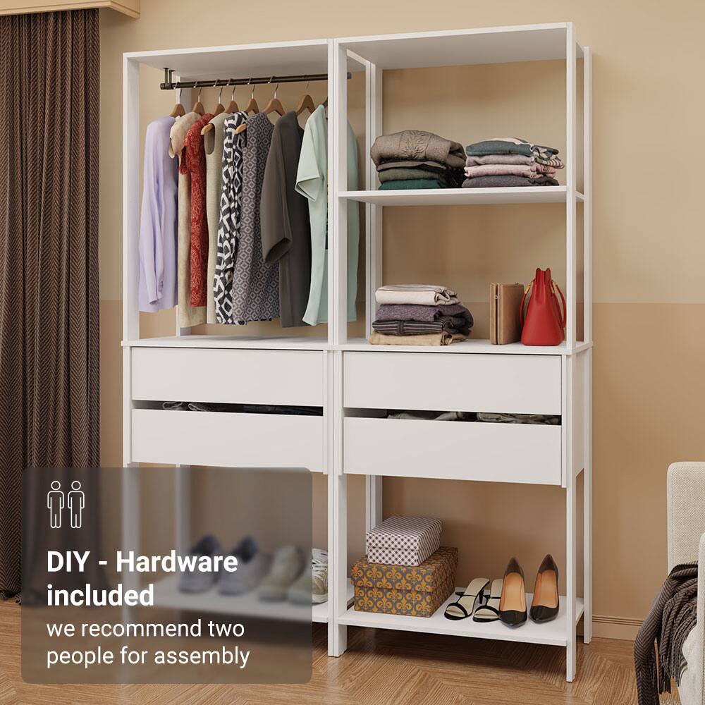 DIY - Hardware included  
we recommend two people for assembly