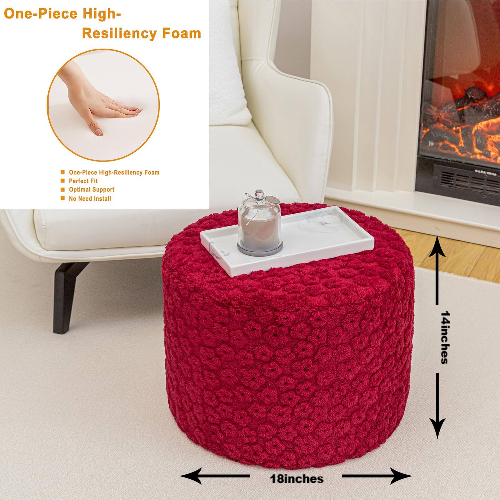 One-Piece High-Resiliency Foam

- One-Piece High-Resiliency Foam
- Perfect Fit
- Optimal Support
- No Need Install

14 inches
18 inches