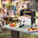 Alt View 1. Costway - 2-Layer Pizza Oven Wood Fired Pizza Grill Outside Pizza Maker with Waterproof Cover - Black + Silver.