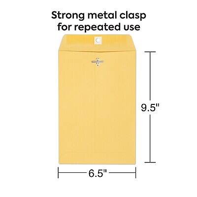 Strong metal clasp for repeated use

9.5"

6.5"