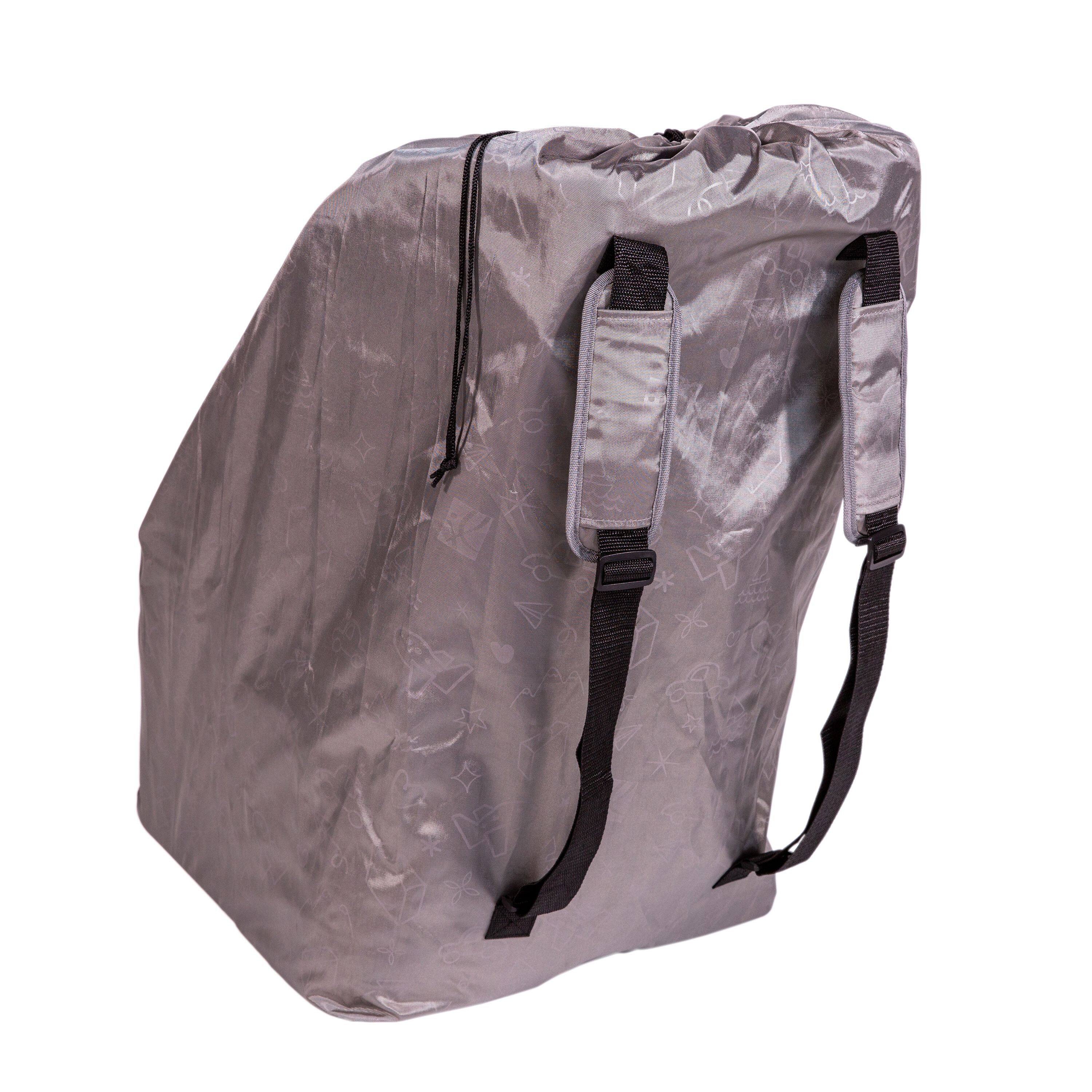 Left. J.L. Childress - Deluxe Gate Check Bag for Car Seats - Grey - Grey.