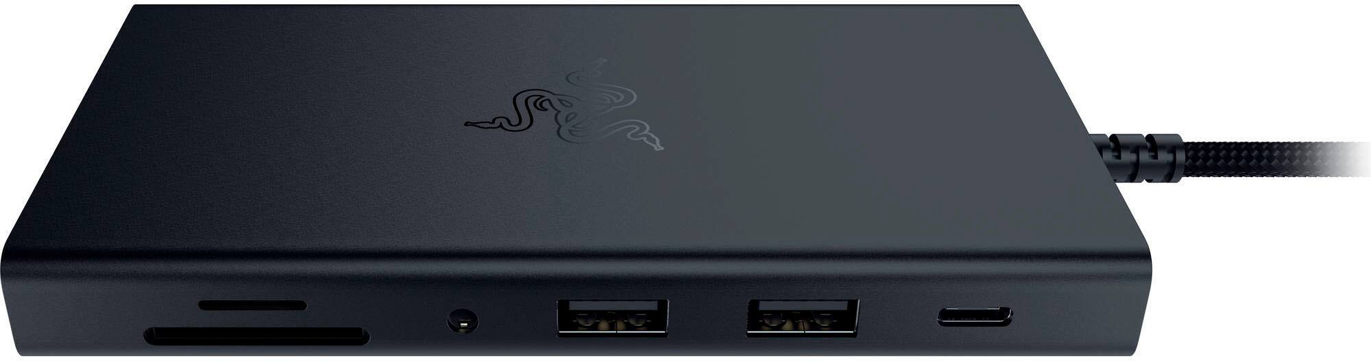 Alt View 17. Razer - USB C Dock Station with 11 Ports for PC and Mac - Black.