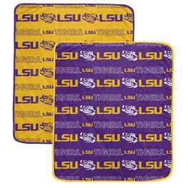 Pegasus - LSU Tigers 60- x 70- Home & Away Two-Piece Blanket Set - Multicolor