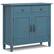 Front. Simpli Home - Connaught 40 inch Wide Solid Wood Traditional Entryway Storage Cabinet in Distressed Coastal Blue - Distressed Coastal Blue.