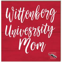 Jardine - Wittenberg University Tigers 10'' x 10'' Mom Plaque - Red