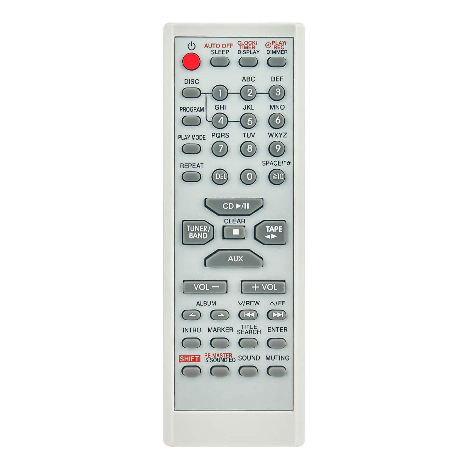 ZdalaMit - Replacement Remote EUR7711030 fit for Panasonic CD Stereo System SA-PM28 SC-PM25 SC-PM28 SAPM28 SAPM28P SCPM28 SCPM25 - White