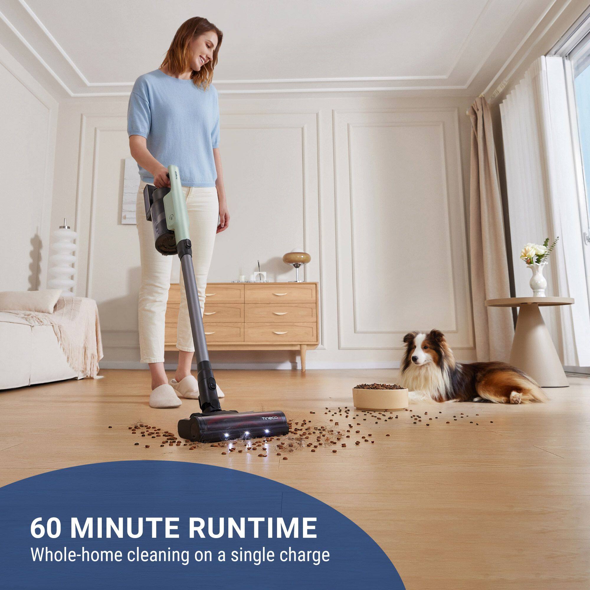 Tineco

60 MINUTE RUNTIME
Whole-home cleaning on a single charge