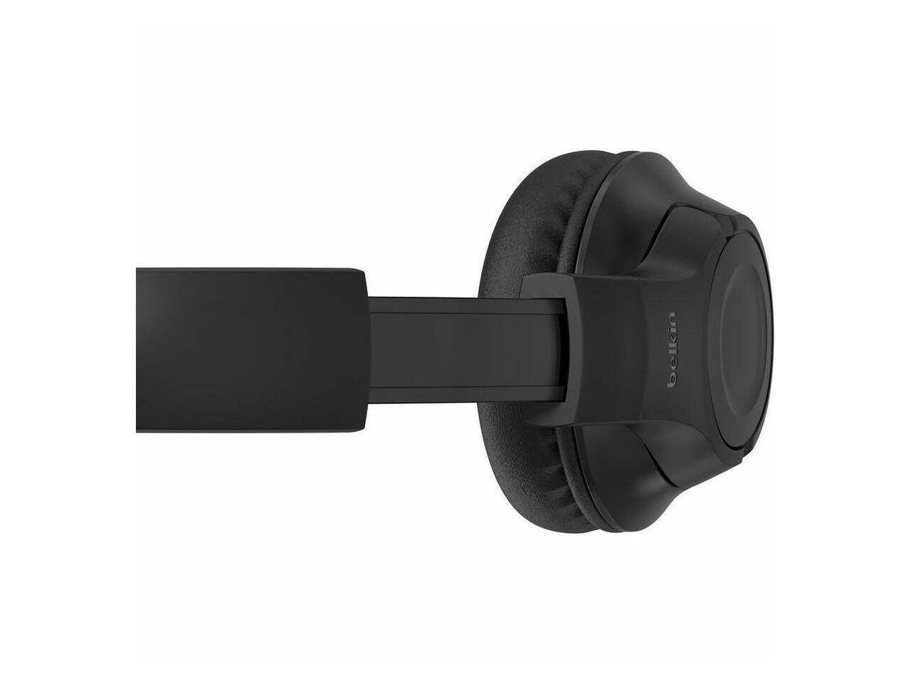 Alt View 5. Belkin - Belkin SoundForm Inspire high-quality Wired Over-Ear Headset for Kids - Black - Black.