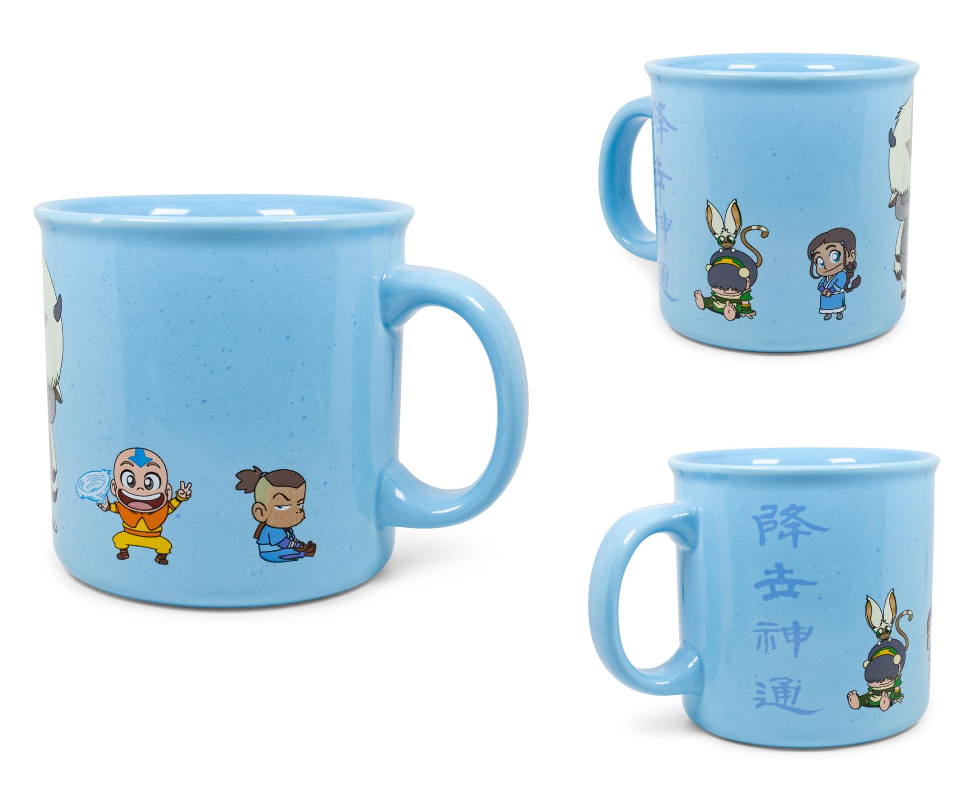 Alt View 1. Silver Buffalo - Avatar: The Last Airbender Chibi Character Ceramic Camper Mug | Holds 20 Ounces - Blue.