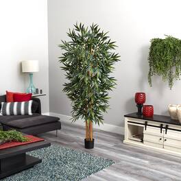 BreeBe - 6' Biggy Bamboo Tree w/1152 Lvs - Green
